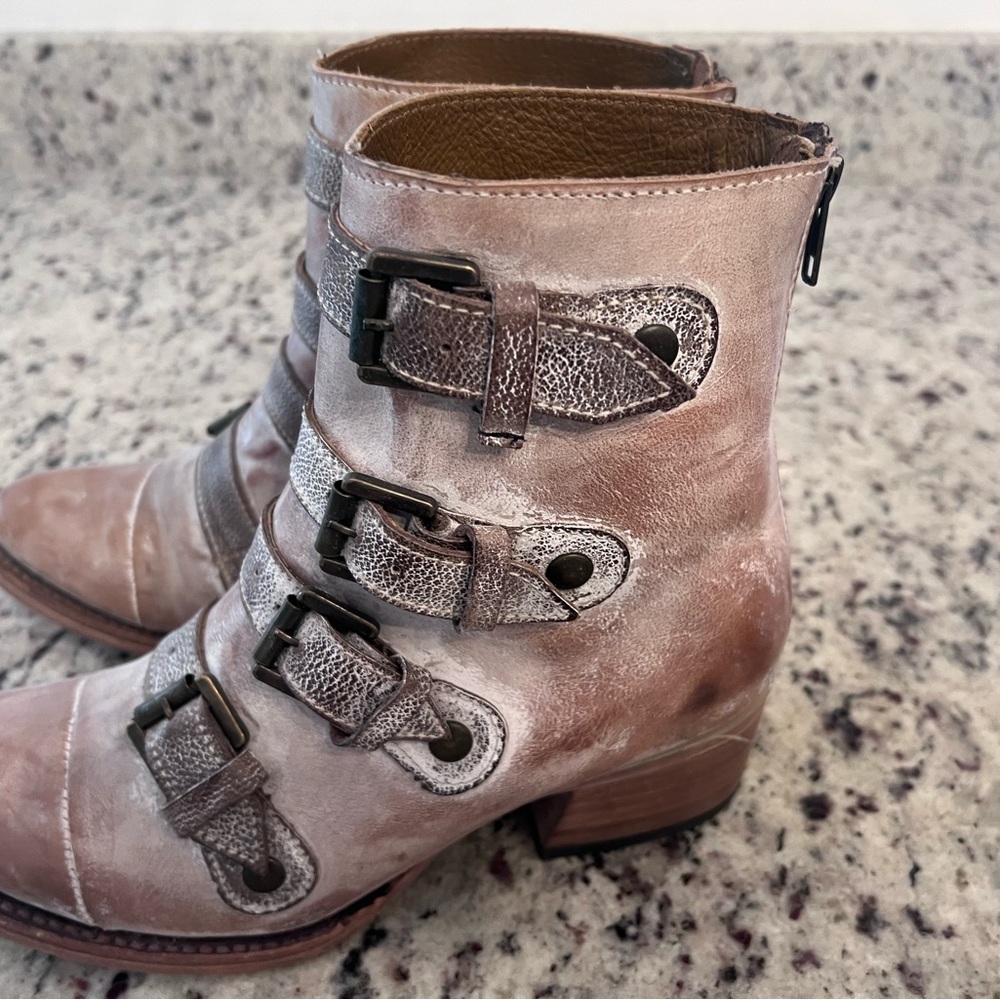 Freebird Sloan Buckle Ankle Boots - Picture 2 of 5